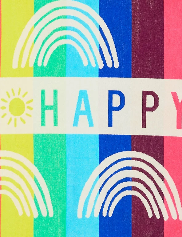 Cheap 🔥 Towels Pure Cotton Be Happy Beach Towel 😍 2 Cheap 🔥 Towels Pure Cotton Be Happy Beach Towel 😍 - Image 2