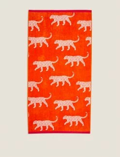 Coupon 🛒 Towels Pure Cotton Leopard Print Beach Towel ✨