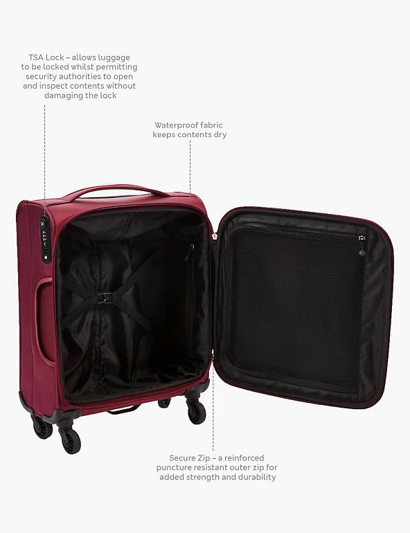 Best Pirce ๐ M&S Collection Suitcases & Luggage Ultralite 4 Wheel Soft Cabin Suitcase ๐งจ 8 Best Pirce ๐ M&S Collection Suitcases & Luggage Ultralite 4 Wheel Soft Cabin Suitcase ๐งจ - Image 8