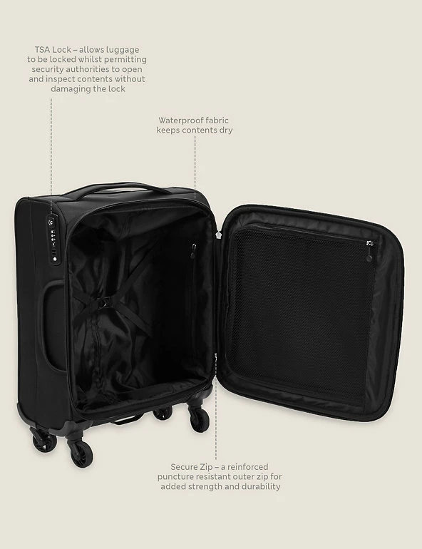 Best Pirce ๐ M&S Collection Suitcases & Luggage Ultralite 4 Wheel Soft Cabin Suitcase ๐งจ 16 Best Pirce ๐ M&S Collection Suitcases & Luggage Ultralite 4 Wheel Soft Cabin Suitcase ๐งจ - Image 16