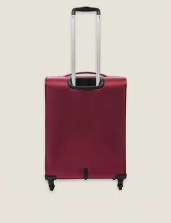 Coupon 🌟 M&S Collection Suitcases & Luggage Ultralite 4 Wheel Soft Medium Suitcase 😀 -Women's Holiday Shop Sales PL 05 T40 4618 B0 X EC 1