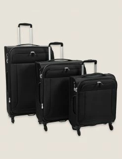 Coupon 🌟 M&S Collection Suitcases & Luggage Ultralite 4 Wheel Soft Medium Suitcase 😀 -Women's Holiday Shop Sales PL 05 T40 4618 Y0 X EC 5