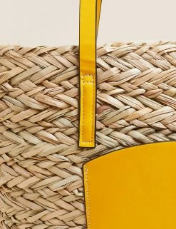 Coupon 🔥 M&S Collection 👜 Handbags Straw Tote Bag 💯 -Women's Holiday Shop Sales SD 01 T01 2197Y P0 X EC 1
