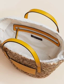 Deals 😉 M&S Collection 👜 Handbags Straw Mini Tote Bag 🥰 -Women's Holiday Shop Sales SD 01 T01 2297Y P0 X EC 2