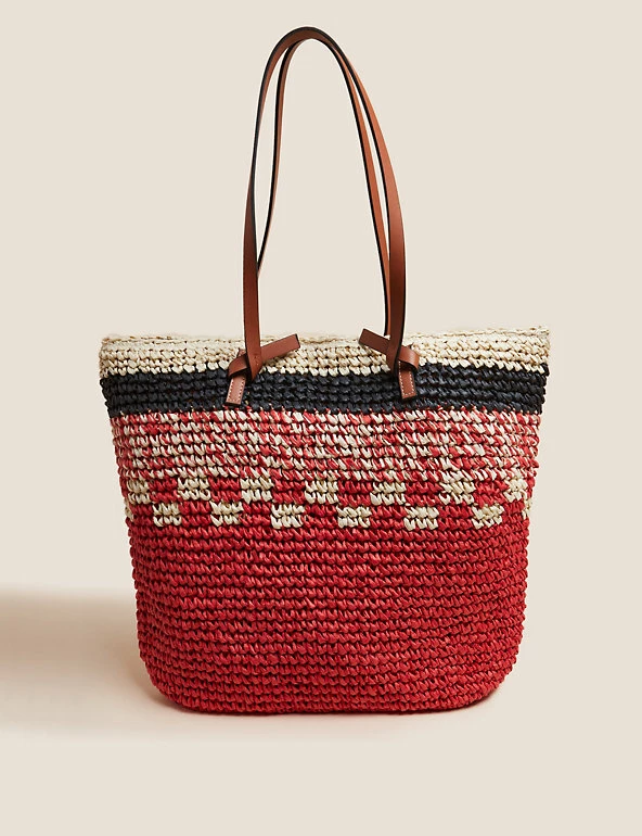 Outlet 🔥 M&S Collection 👜 Handbags Straw Tote Bag 🛒 9 Outlet 🔥 M&S Collection 👜 Handbags Straw Tote Bag 🛒 - Image 9