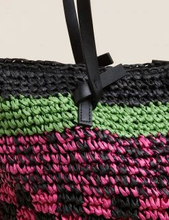 Outlet 🔥 M&S Collection 👜 Handbags Straw Tote Bag 🛒 31 Outlet 🔥 M&S Collection 👜 Handbags Straw Tote Bag 🛒 -Women's Holiday Shop Sales SD 01 T01 2397Y FU X EC 1