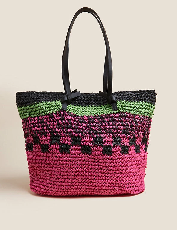 Outlet 🔥 M&S Collection 👜 Handbags Straw Tote Bag 🛒 14 Outlet 🔥 M&S Collection 👜 Handbags Straw Tote Bag 🛒 - Image 14