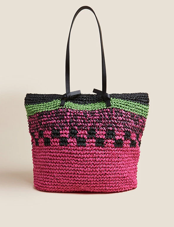 Outlet 🔥 M&S Collection 👜 Handbags Straw Tote Bag 🛒 15 Outlet 🔥 M&S Collection 👜 Handbags Straw Tote Bag 🛒 - Image 15