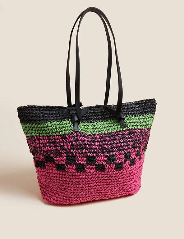 Outlet 🔥 M&S Collection 👜 Handbags Straw Tote Bag 🛒 11 Outlet 🔥 M&S Collection 👜 Handbags Straw Tote Bag 🛒 - Image 11