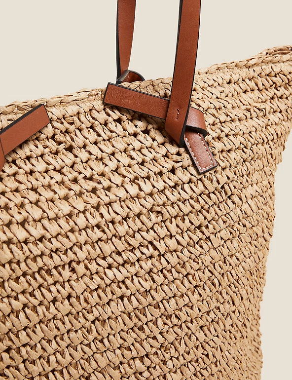 Outlet 🔥 M&S Collection 👜 Handbags Straw Tote Bag 🛒 2 Outlet 🔥 M&S Collection 👜 Handbags Straw Tote Bag 🛒 - Image 2
