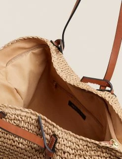Outlet 🔥 M&S Collection 👜 Handbags Straw Tote Bag 🛒 22 Outlet 🔥 M&S Collection 👜 Handbags Straw Tote Bag 🛒 -Women's Holiday Shop Sales SD 01 T01 2397Y V0 X EC 2
