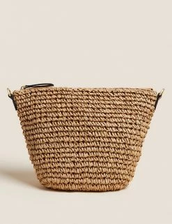 Best reviews of ⌛ M&S Collection 👜 Handbags Straw Sling Cross Body Bag 😉 -Women's Holiday Shop Sales SD 01 T01 2597Y V4 X EC 4
