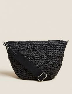 Best reviews of ⌛ M&S Collection 👜 Handbags Straw Sling Cross Body Bag 😉 -Women's Holiday Shop Sales SD 01 T01 2597Y Y0 X EC 3