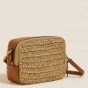 Outlet 🎉 M&S Collection 👜 Handbags Straw Cross Body Camera Bag ❤️