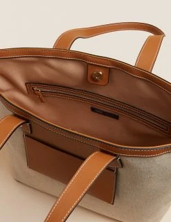 Best reviews of ⭐ M&S Collection 👜 Handbags Canvas Tote Bag 😉 -Women's Holiday Shop Sales SD 01 T01 2897Y V0 X EC 2