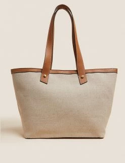 Best reviews of ⭐ M&S Collection 👜 Handbags Canvas Tote Bag 😉 -Women's Holiday Shop Sales SD 01 T01 2897Y V0 X EC 4