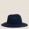New 😀 M&S Collection Hats Cotton Rich Packable Fedora Hat 😍