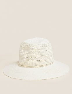 New ๐ M&S Collection Hats Cotton Rich Packable Fedora Hat ๐ 10 New ๐ M&S Collection Hats Cotton Rich Packable Fedora Hat ๐ -Women's Holiday Shop Sales SD 01 T01 5138F NZ X EC 90