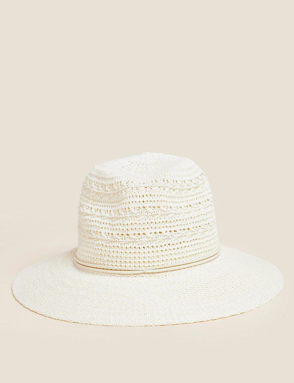 New ๐ M&S Collection Hats Cotton Rich Packable Fedora Hat ๐ 5 New ๐ M&S Collection Hats Cotton Rich Packable Fedora Hat ๐ - Image 5