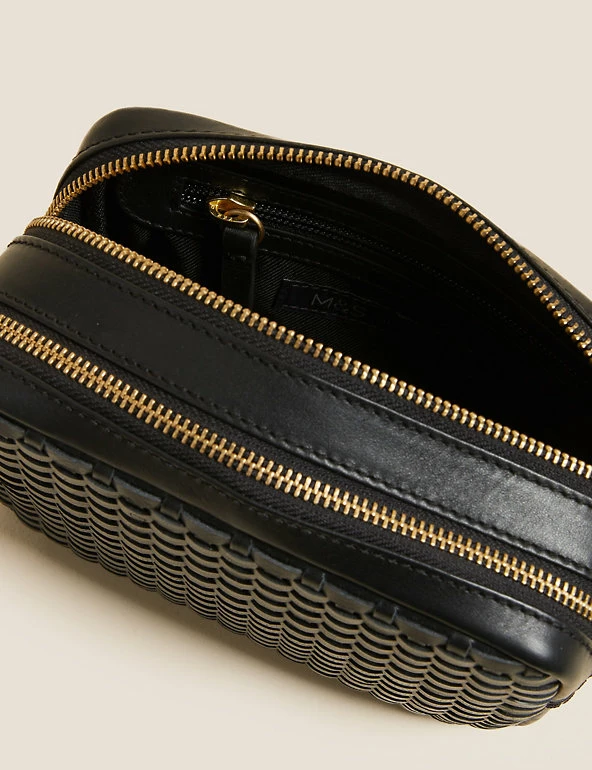 Flash Sale ๐ M&S Collection ๐ Handbags Leather Woven Cross Body Camera Bag ๐ 3 Flash Sale ๐ M&S Collection ๐ Handbags Leather Woven Cross Body Camera Bag ๐ - Image 3