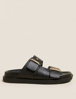Cheap 🤩 M&S Collection Leather Footbed 🩴 Sandals ❤️