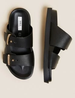 Cheap 🤩 M&S Collection Leather Footbed 🩴 Sandals ❤️ 10 Cheap 🤩 M&S Collection Leather Footbed 🩴 Sandals ❤️ -Women's Holiday Shop Sales SD 01 T02 0098 Y0 X EC 1