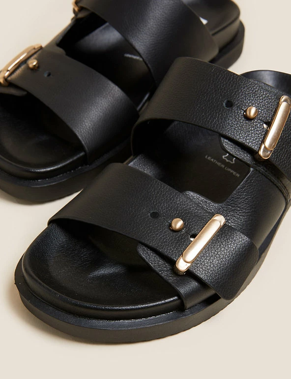 Cheap 🤩 M&S Collection Leather Footbed 🩴 Sandals ❤️ 4 Cheap 🤩 M&S Collection Leather Footbed 🩴 Sandals ❤️ - Image 4