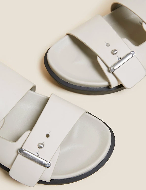 Cheap 🤩 M&S Collection Leather Footbed 🩴 Sandals ❤️ 8 Cheap 🤩 M&S Collection Leather Footbed 🩴 Sandals ❤️ - Image 8