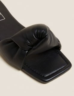 Wholesale 😉 M&S Collection 🩴 Sandals Knot Flat Mules 👍 -Women's Holiday Shop Sales SD 01 T02 3931 Y0 X EC 3