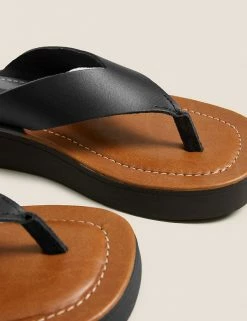 Cheapest ⭐ M&S Collection 🩴 Sandals Leather Flatform Flip Flops 🥰 24 Cheapest ⭐ M&S Collection 🩴 Sandals Leather Flatform Flip Flops 🥰 -Women's Holiday Shop Sales SD 01 T02 4487 Y0 X EC 3