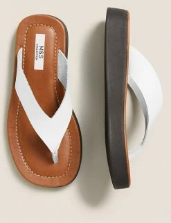 Cheapest ⭐ M&S Collection 🩴 Sandals Leather Flatform Flip Flops 🥰 29 Cheapest ⭐ M&S Collection 🩴 Sandals Leather Flatform Flip Flops 🥰 -Women's Holiday Shop Sales SD 01 T02 4487 Z0 X EC 1