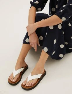 Cheapest ⭐ M&S Collection 🩴 Sandals Leather Flatform Flip Flops 🥰 32 Cheapest ⭐ M&S Collection 🩴 Sandals Leather Flatform Flip Flops 🥰 -Women's Holiday Shop Sales SD 01 T02 4487 Z0 X EC 5