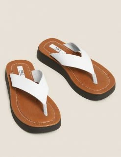 Cheapest ⭐ M&S Collection 🩴 Sandals Leather Flatform Flip Flops 🥰 28 Cheapest ⭐ M&S Collection 🩴 Sandals Leather Flatform Flip Flops 🥰 -Women's Holiday Shop Sales SD 01 T02 4487 Z0 X EC 90