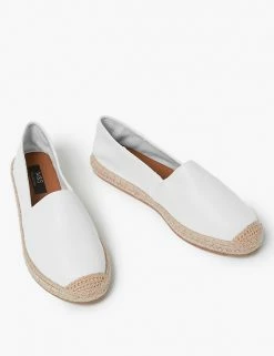 Outlet 💯 M&S Collection 👟 Shoes Leather Flat Espadrilles 👏 -Women's Holiday Shop Sales SD 01 T02 4631 Z0 X EC 1