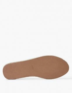 Outlet 💯 M&S Collection 👟 Shoes Leather Flat Espadrilles 👏 -Women's Holiday Shop Sales SD 01 T02 4631 Z0 X EC 5