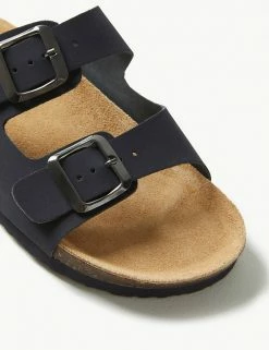 Brand new 😉 M&S Collection Leather Footbed 🩴 Sandals 🎉 -Women's Holiday Shop Sales SD 01 T02 4876A F0 X EC 3
