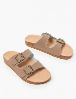 Brand new 😉 M&S Collection Leather Footbed 🩴 Sandals 🎉 -Women's Holiday Shop Sales SD 01 T02 4876A V8 X EC 1