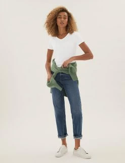 Outlet ๐งจ M&S Collection Women 2 Pack Cotton Rich Fitted Tops ๐ 13 Outlet ๐งจ M&S Collection Women 2 Pack Cotton Rich Fitted Tops ๐ -Women's Holiday Shop Sales SD 01 T41 4029Z ZY X EC 1