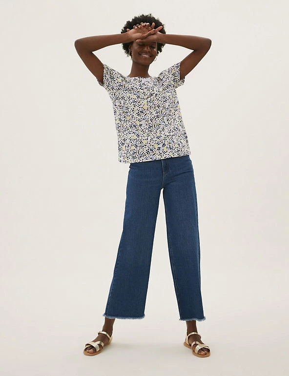 Brand new ๐ M&S Collection Women 2 Pack Crew Neck Relaxed T-Shirts ๐ 4 Brand new ๐ M&S Collection Women 2 Pack Crew Neck Relaxed T-Shirts ๐ - Image 4