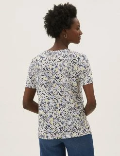 Brand new ๐ M&S Collection Women 2 Pack Crew Neck Relaxed T-Shirts ๐ 12 Brand new ๐ M&S Collection Women 2 Pack Crew Neck Relaxed T-Shirts ๐ -Women's Holiday Shop Sales SD 01 T41 4031Z Z4 X EC 4