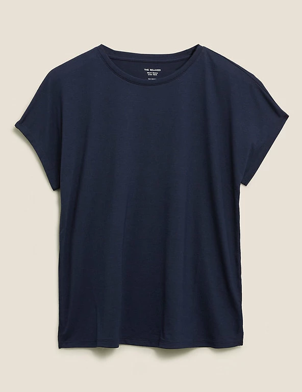 Budget 🎁 M&S Collection Women Crew Neck Short Sleeve T-Shirt 😀 7 Budget 🎁 M&S Collection Women Crew Neck Short Sleeve T-Shirt 😀 - Image 7