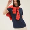 Best reviews of 😀 M&S Collection T-shirts Relaxed Short Sleeve T-Shirt 🎉