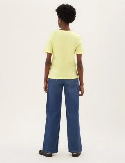 Brand new ⭐ M&S Collection T-shirts Pure Cotton V-Neck Straight Fit T-Shirt ⌛ 29 Brand new ⭐ M&S Collection T-shirts Pure Cotton V-Neck Straight Fit T-Shirt ⌛ -Women's Holiday Shop Sales SD 01 T41 8994 U4 X EC 3