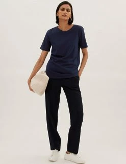 Wholesale 🤩 M&S Collection T-shirts Pure Cotton Straight Fit T-Shirt 👍