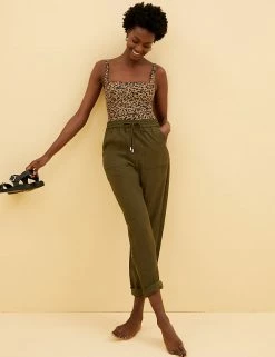 Discount ⭐ M&S Collection 🩱 Swimsuits Tummy Control Animal Print Padded 🩱 Swimsuit 🎉 -Women's Holiday Shop Sales SD 01 T52 3666 N4 X EC 5