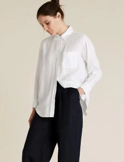 Coupon ๐ M&S Collection ๐ Shirts & Blouses Pure Linen Oversized ๐ Shirt ๐ฅฐ