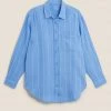 Discount 🤩 M&S Collection 👕 Shirts & Blouses Pure Linen Oversized 👕 Shirt 🔥