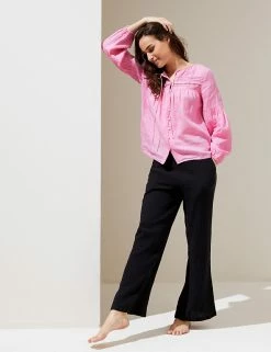 Deals ๐งจ M&S Collection ๐ Shirts & Blouses Pure Linen Tie Neck 3/4 Sleeve Blouse โ 17 Deals ๐งจ M&S Collection ๐ Shirts & Blouses Pure Linen Tie Neck 3/4 Sleeve Blouse โ -Women's Holiday Shop Sales SD 01 T52 3933 A0 X EC 1
