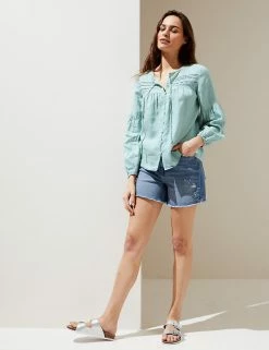Deals ๐งจ M&S Collection ๐ Shirts & Blouses Pure Linen Tie Neck 3/4 Sleeve Blouse โ 13 Deals ๐งจ M&S Collection ๐ Shirts & Blouses Pure Linen Tie Neck 3/4 Sleeve Blouse โ -Women's Holiday Shop Sales SD 01 T52 3933 PA X EC 2
