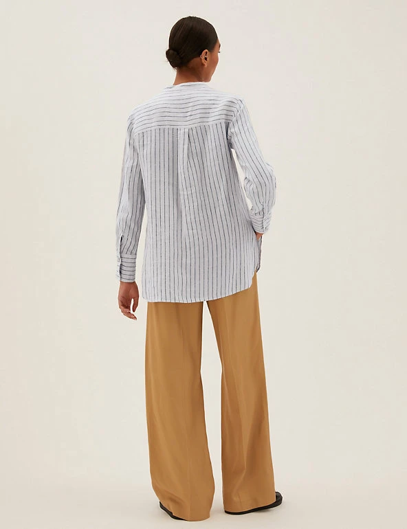 Wholesale 🎁 M&S Collection 👚 Shirts & Blouses Pure Linen Longline Popover Blouse 😀 12 Wholesale 🎁 M&S Collection 👚 Shirts & Blouses Pure Linen Longline Popover Blouse 😀 - Image 12